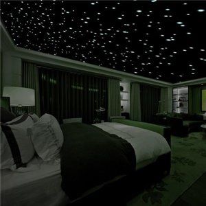 Realistic 3D Domed Glow in The Dark Stars 606 Dots for Starry Sky Kids Bedroom